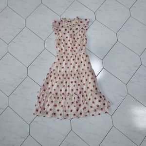 Monteau Floral Chiffon Dress Size Small